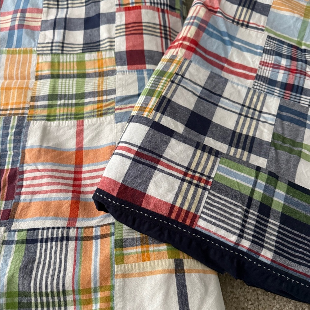Pottery Barn Kids Multicolor Plaid Duvet Cover twin (2 total priced as $65 each)